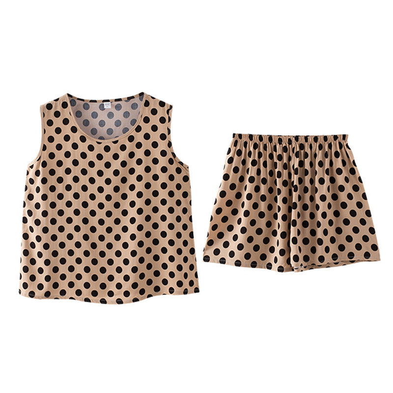 棉绸睡衣女夏季薄款套装家居服