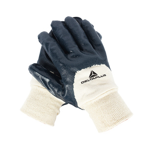 代尔塔手套丁腈涂层工作防护防滑耐油加厚耐磨工厂车间搬运24cm