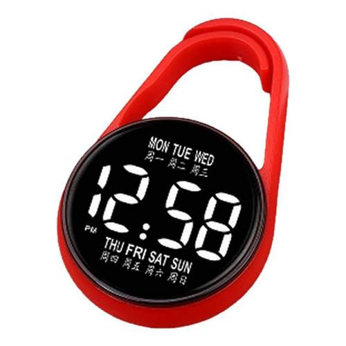 新款水滴钥匙挂表学生挂表韩版星期夜光ins森系便携考试电子怀表