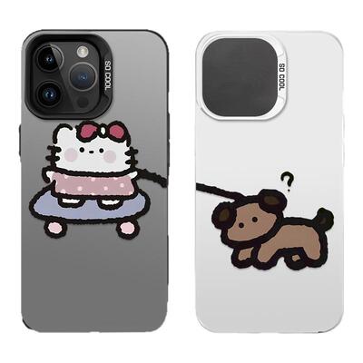 适用苹果17猫咪小狗iphone16promax华为pura80情侣手机壳mate70小米nova14荣耀oppo卡通可爱vivo红米iQOO15套