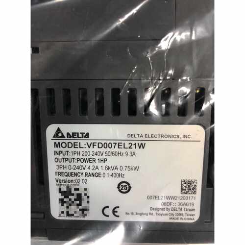 议价台达变频器 VFD007EL21W