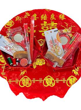 新娘新郎上头梳头豪华套装女家