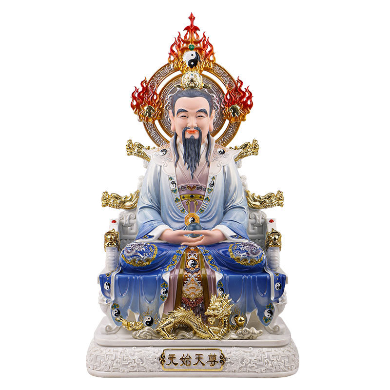 太上老君三清像树脂家居客厅摆件