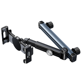 车载后排平板电脑支架磁吸汽车内座椅靠背挂钩可伸缩折叠手机夹子车上ipad头枕后座中间娱乐看电视固定支撑架