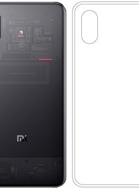适用于小米Mi 8 Explorer包边软性壳手机后盖专用硅胶透明壳防压