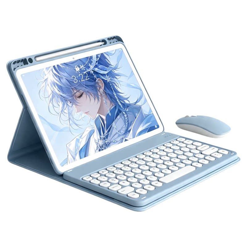 适用华为平板MatePad11.5s键盘Air12保护套2024款磁吸圆帽键盘保护壳外接蓝牙鼠标一体带笔槽全包