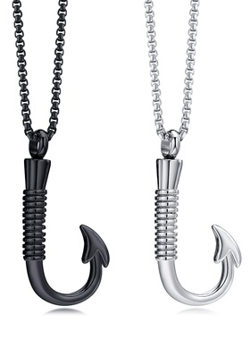 可打开吊坠钛钢圆柱形香水盒饰品