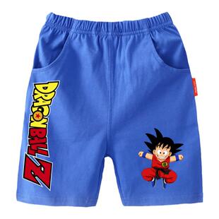 儿童款纯棉短裤 龙珠孙悟空男童女童时尚半截裤夏季五分裤