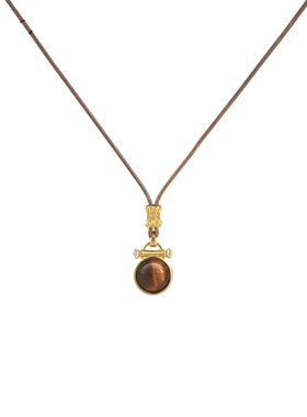 AJIDOU阿吉豆项链女虎眼石吊坠