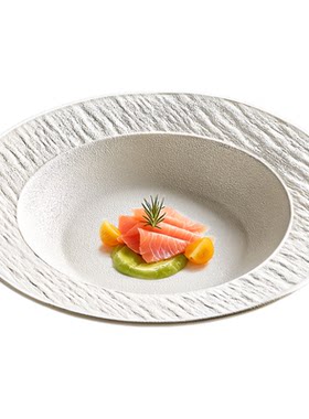 草帽盘深盘陶瓷盘子菜盘家用2026新款高级感意大利面西餐餐盘汤盘