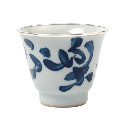 恋物志银器纯手工纯银手绘银茶杯