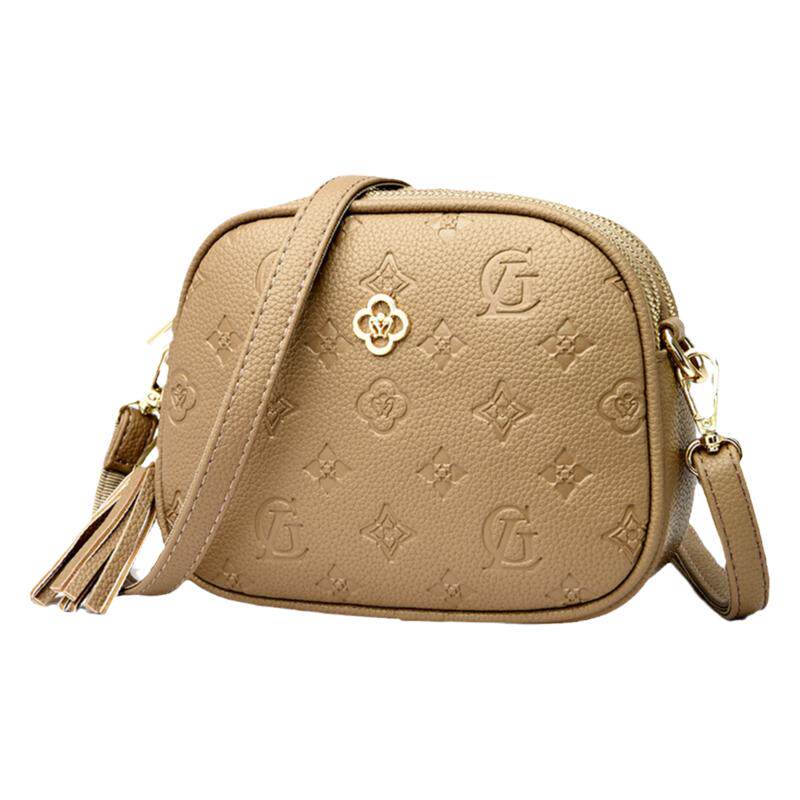 真皮小包新款2024夏时尚百搭单肩包中年妈妈包手机包斜挎女包软皮