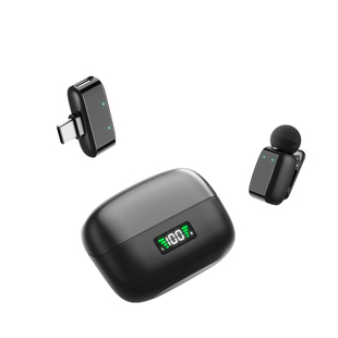 无线麦克风手机声卡夹领式迷你收音录音唱歌主播直播专用降噪设备