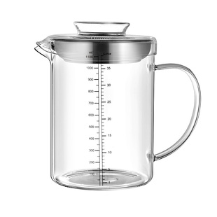 中药过滤量杯药渣滤网神器超细滤药器食品级玻璃壶汤药网筛耐高温