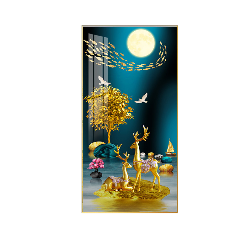 入户正对门好寓意玄关画