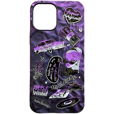 原创高级波纹iPhone16手机壳小众