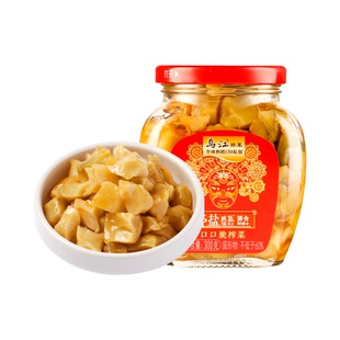 乌江榨菜口口脆榨菜300g瓶装清淡脆嫩开味佐餐下饭菜咸菜榨菜块