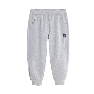 品牌折扣男童裤子春秋2026新款中大童儿童春季纯棉运动春装休闲裤