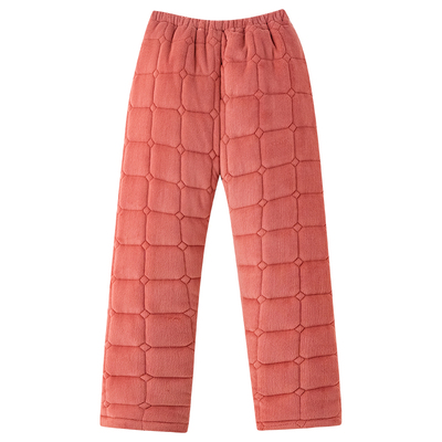 芬腾正品秋冬季女珊瑚绒长裤睡裤