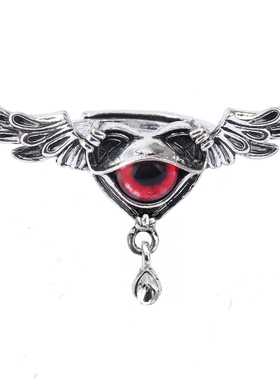 恶魔之眼戒指爱心翅膀怪兽眼指环