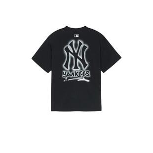 【自营】MLB 男女情侣透气百搭时尚运动休闲涂鸦T恤短袖3ATSB0353