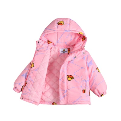 小黄鸭儿童冲锋衣三合一可拆卸