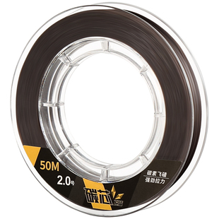 进口碳芯大力马子线超细包芯pe线黑坑罗非防咬鱼线主线飞磕线正品