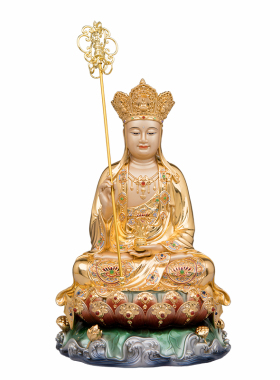 家用供奉摆件婆娑三圣像纯铜