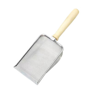 不锈钢猫砂铲子细孔猫屎铲小孔膨润土核桃砂金属猫咪矿砂铲屎神器