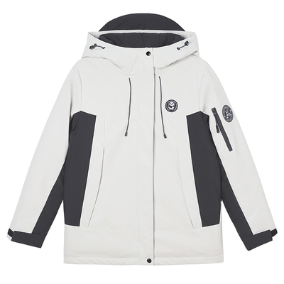 2025冬季新款冲锋衣羽绒棉服宽松连帽棉衣女短款工装加厚棉袄外套