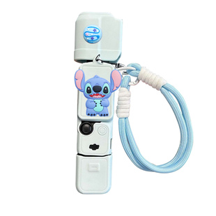 史迪仔大疆pocket3相机保护壳女款可爱卡通硅胶外壳ket手绳保护套