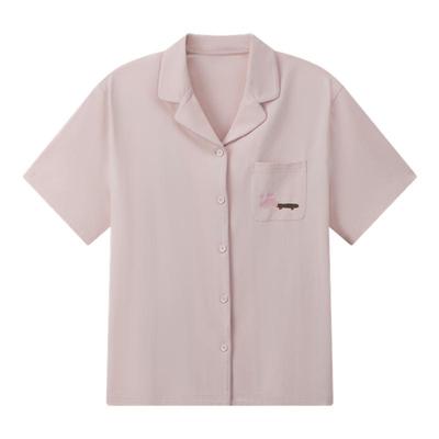 猫人睡衣男女春夏季短袖短裤套装新款休闲情侣家居服柔软亲肤简约