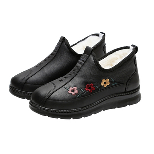 老北京布鞋老人棉鞋女士新款奶奶冬季老年人软底保暖加绒妈妈棉鞋