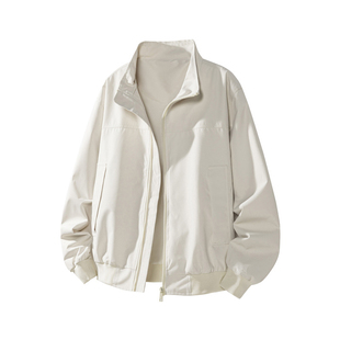 美式硬汉立领复古重磅三防面料夹棉加厚羽绒夹克痞酷飞行外套男士