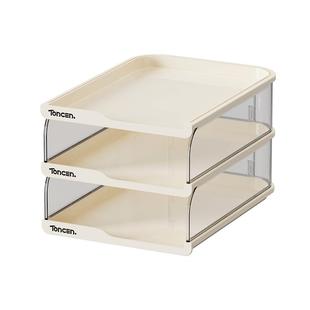 桌面文件收纳架资料整理框多功能教师试卷书本分层办公文具置物架