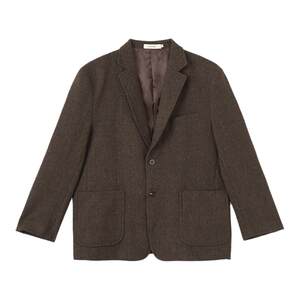 Eli StudioELI暮光之城复古英伦松弛感平驳领单排扣格纹厚羊毛西装外套