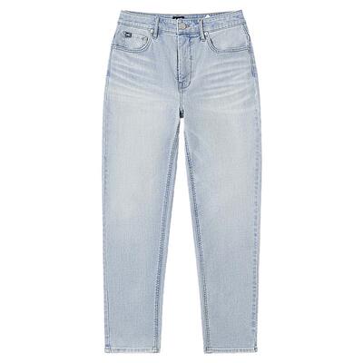 【张凌赫代言】Lee凉凉裤411高腰小直脚蓝色轻薄女士牛仔裤A08046