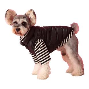 宠物羽绒服小狗狗雪纳瑞泰迪衣服猫咪秋冬季马尔济斯比熊羽绒马甲