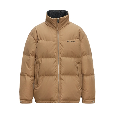 美特斯邦威立领保暖面包服