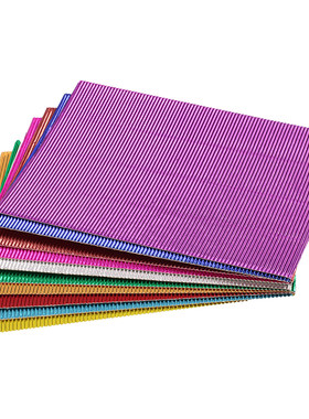彩色手工纸金属21*29cm儿童波浪