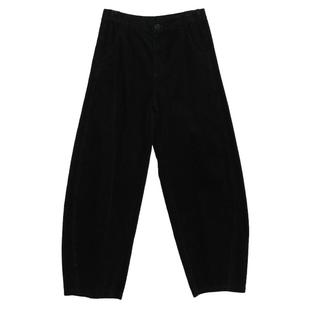 MOVEUP幻走2024冬季新款.FUN系列收脚松紧腰小猫绣花休闲直筒裤女