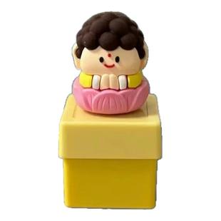 办公室莫生气摆件解压玩具发声钥匙扣不生气挂件如来佛祖语音按键