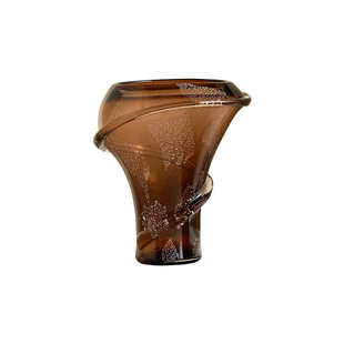 邸高家居 现代高端酒店软装前台接待处茶几装饰艺术玻璃花瓶摆件