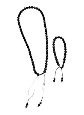 俄罗斯次石墨圆珠男女款项链手链