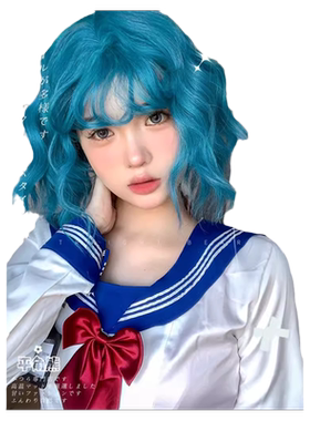 平角熊旗舰店blue短卷发