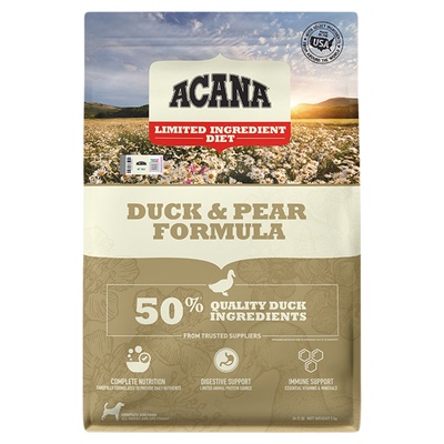 【官方正品】ACANA爱肯拿放养鸭肉梨狗粮进口成犬幼全粮效期2/6kg