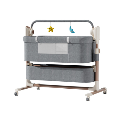 新款婴儿床电动摇摇床可拼接大床