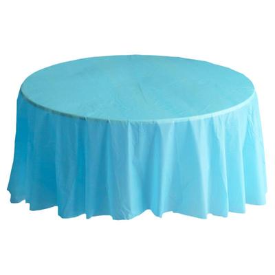加厚圆形纯色一次性桌布婚礼派对