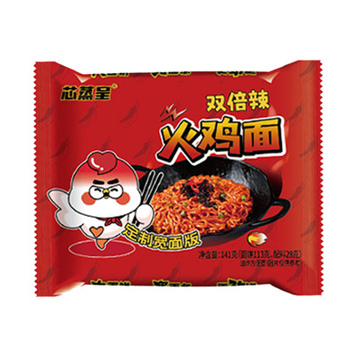 芯蒸呈双倍辣火鸡面10包