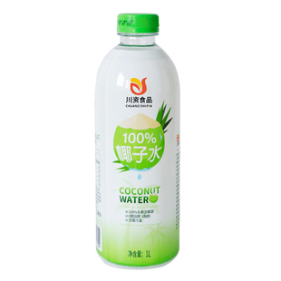 椰子水大瓶100%纯椰子汁1L*6瓶整箱果汁椰汁饮料店用瓶装新鲜鲜榨